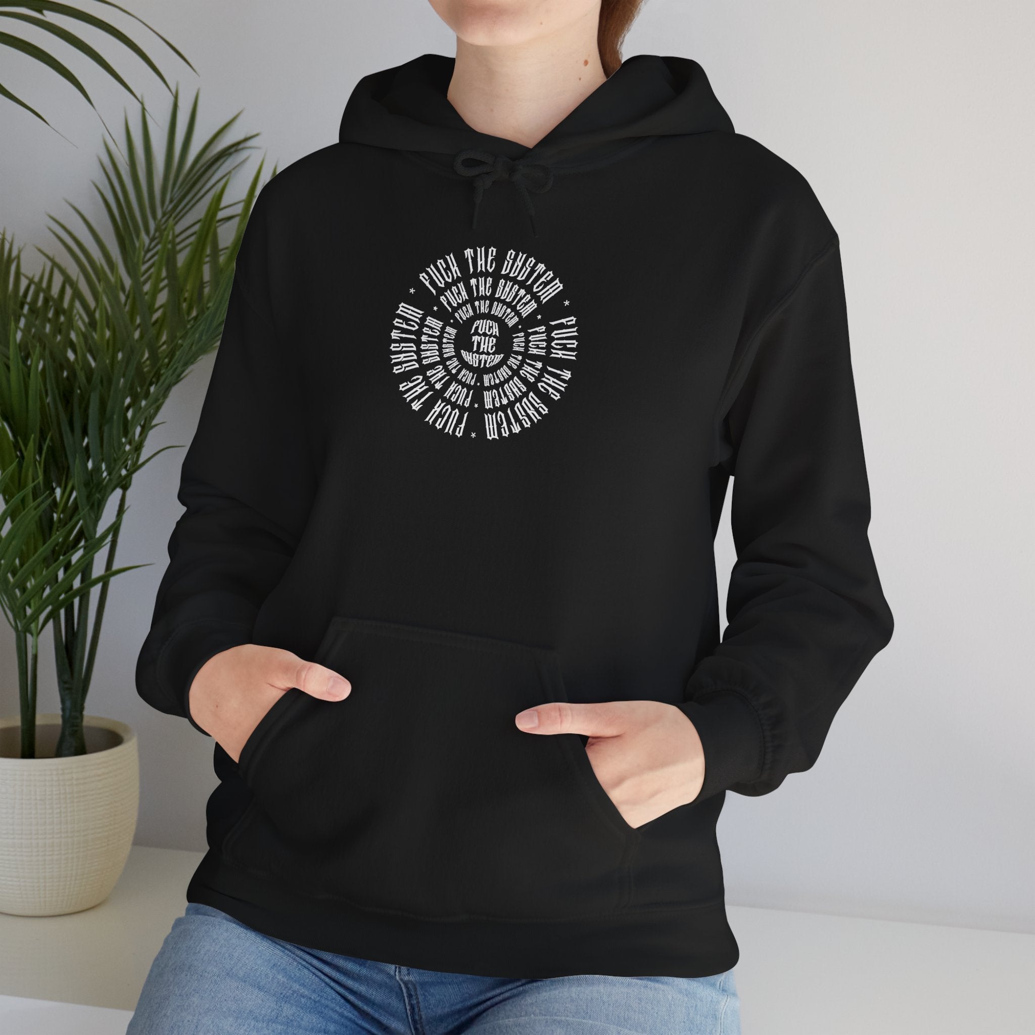 Copy of Fuck The System Punk-Themed Unisex Hoodie