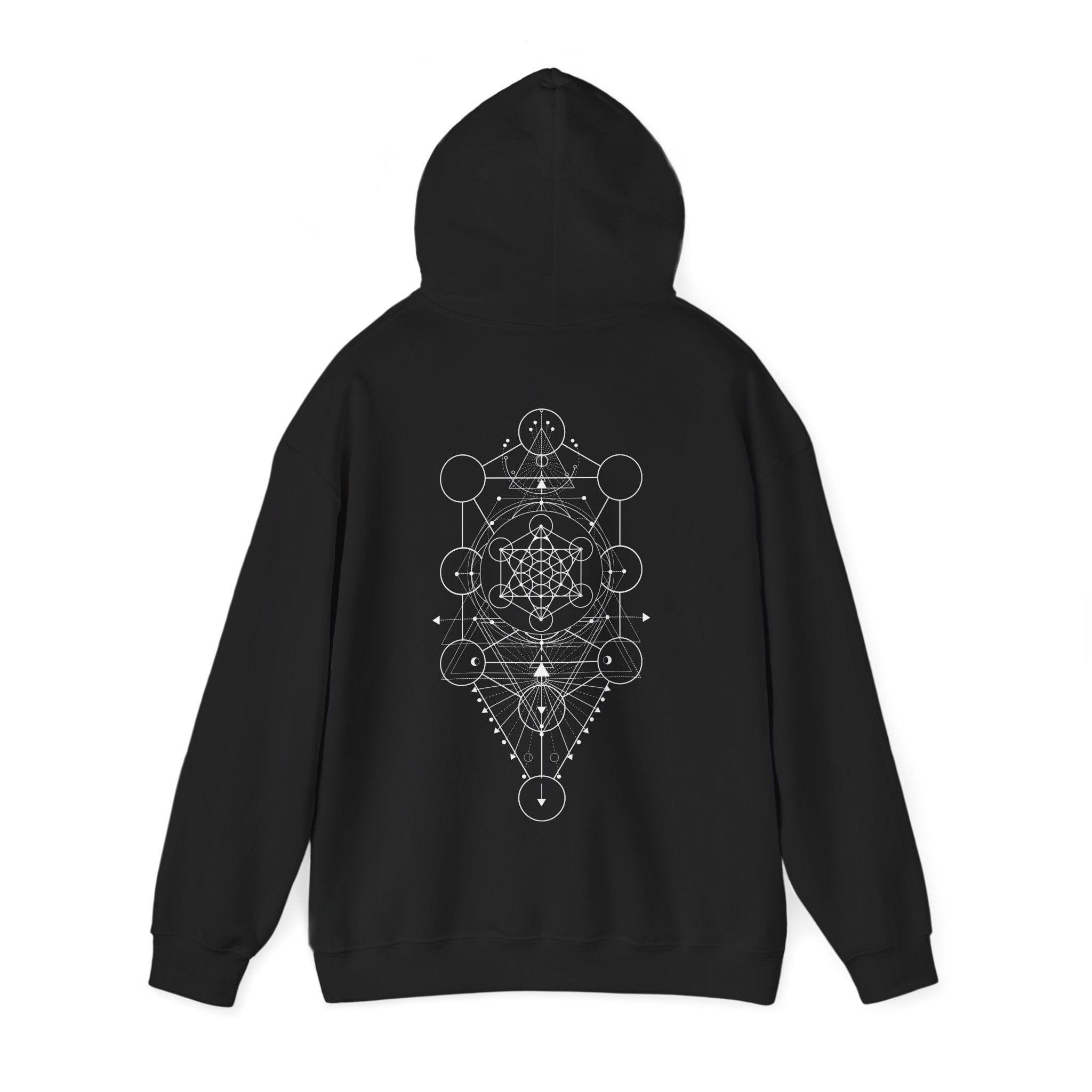 Sacred Geometry Cozy Unisex Heavy Blend™ Hooded Sweatshirt - Everyday Comfort, Customizable Designs, Ideal