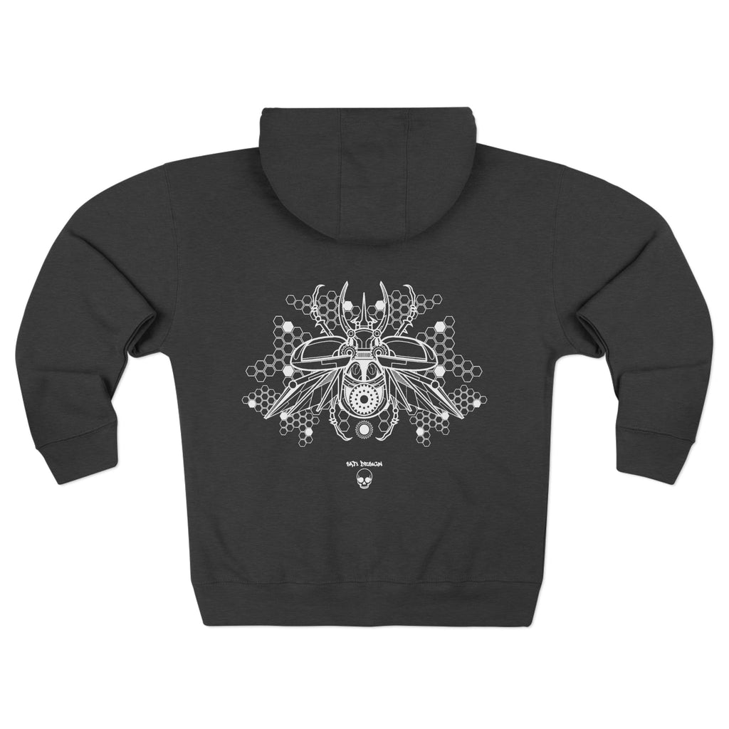 Cyber Insect, Stylish Unisex Zip Hoodie, Cozy Layer for Every Occasion, Perfect for Fall, Festival Hoodie