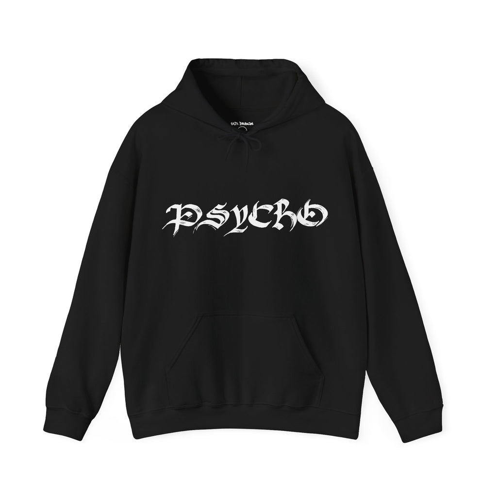 Psycho-Themed Unisex Hoodie, Edgy Streetwear, Urban Fashion, Gift for Music Lovers, Gothic Style