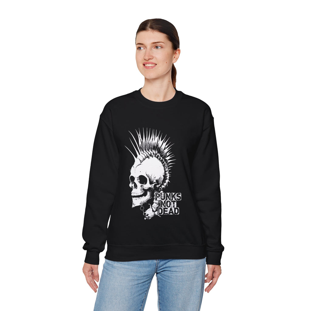 Skull Graphic Sweatshirt, Cozy Casual Unisex Crewneck, Perfect for Goth Lovers, Halloween Gift, Everyday Comfort