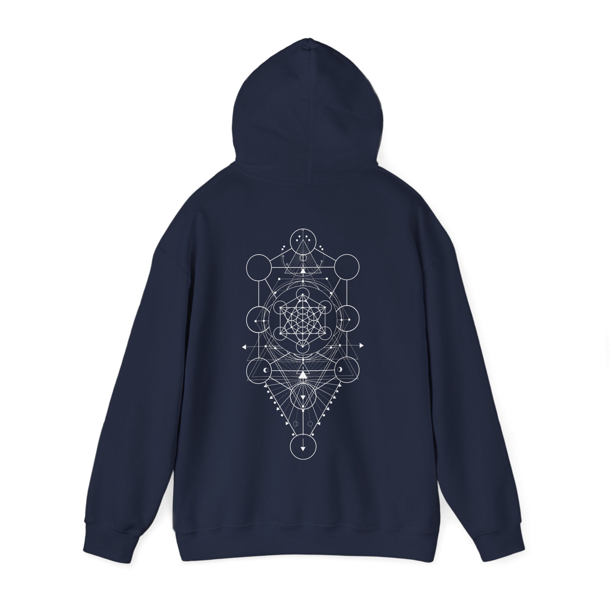 Sacred Geometry Cozy Unisex Heavy Blend™ Hooded Sweatshirt - Everyday Comfort, Customizable Designs, Ideal