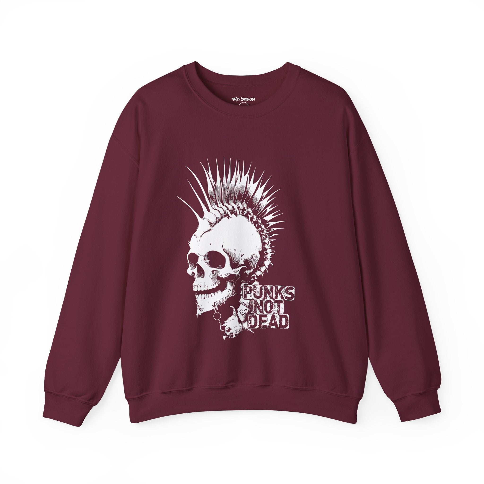 Skull Graphic Sweatshirt, Cozy Casual Unisex Crewneck, Perfect for Goth Lovers, Halloween Gift, Everyday Comfort