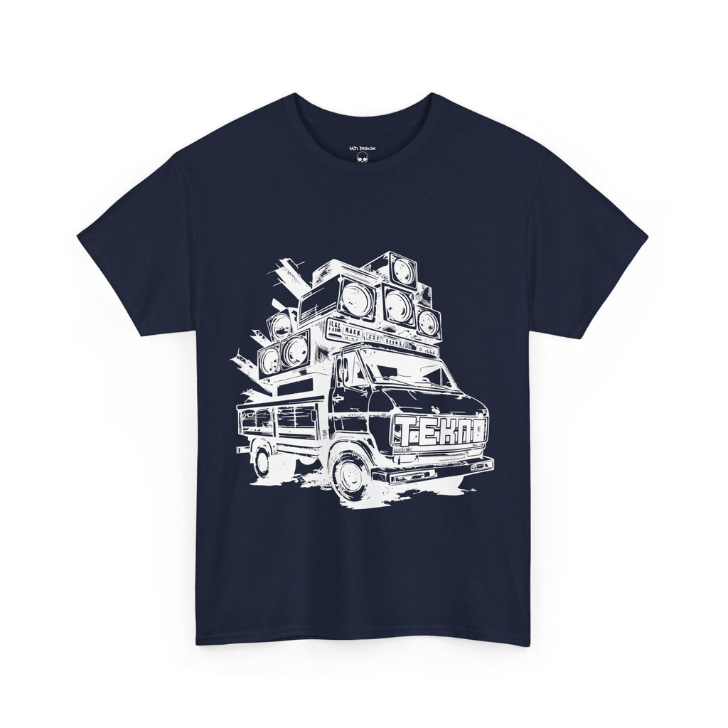 Tekno Truck Unisex Heavy Cotton Tee, Cozy Casual Tee, Everyday Wear, Techno Tee, Festival Tee