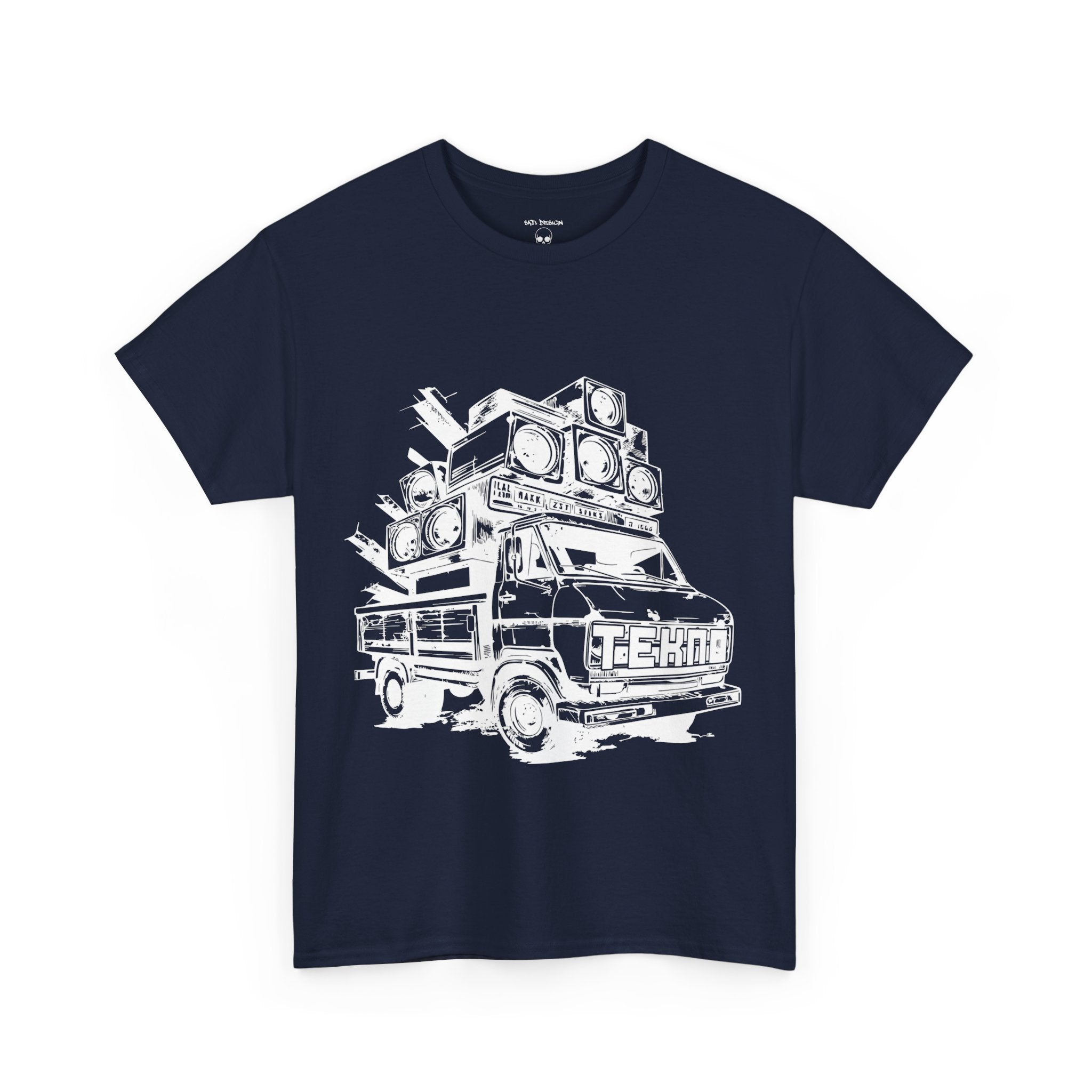 Tekno Truck Unisex Heavy Cotton Tee, Cozy Casual Tee, Everyday Wear, Techno Tee, Festival Tee