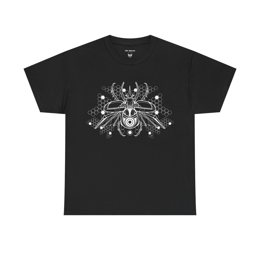 Cyber Insect Tee, Edgy Graphic Shirt, Unisex Heavy Cotton Tee, Dark Aesthetic Apparel, Alternative Fashion, Perfect for Casual Wear