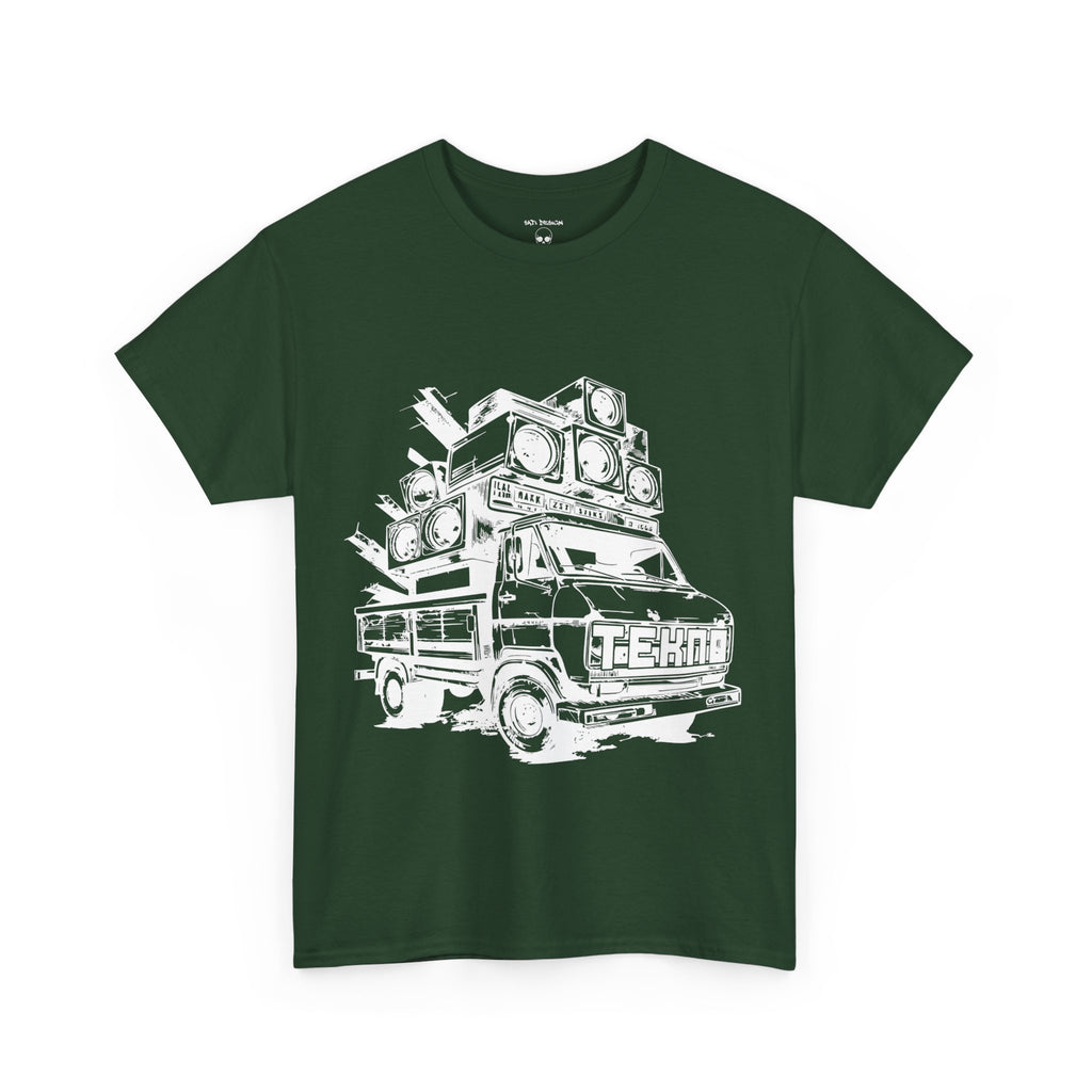 Tekno Truck Unisex Heavy Cotton Tee, Cozy Casual Tee, Everyday Wear, Techno Tee, Festival Tee