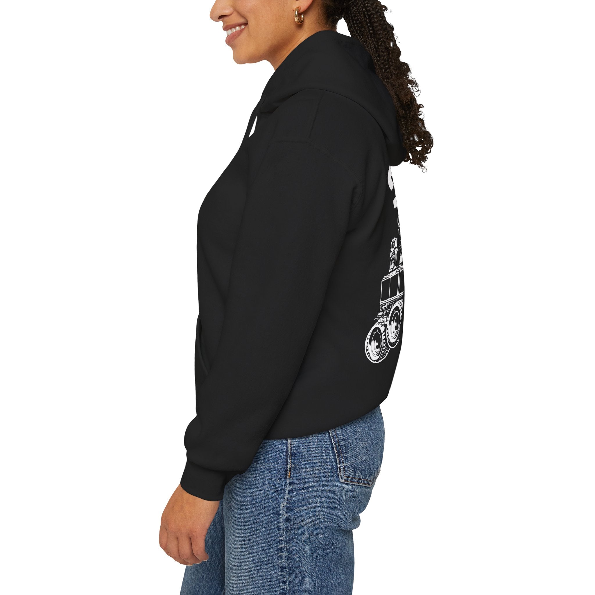 Tekno Track Unisex Hoodie, Black Graphic Sweatshirt for Rave Lovers, Music Events, Streetwear,