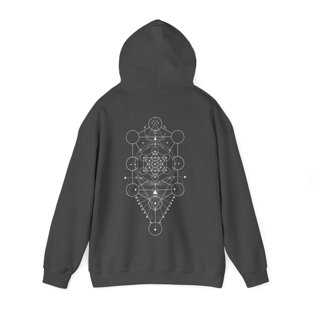 Sacred Geometry Cozy Unisex Heavy Blend™ Hooded Sweatshirt - Everyday Comfort, Customizable Designs, Ideal