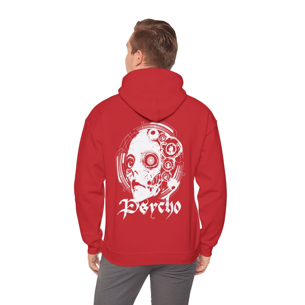 Psycho-Themed Unisex Hoodie, Edgy Streetwear, Urban Fashion, Gift for Music Lovers, Gothic Style