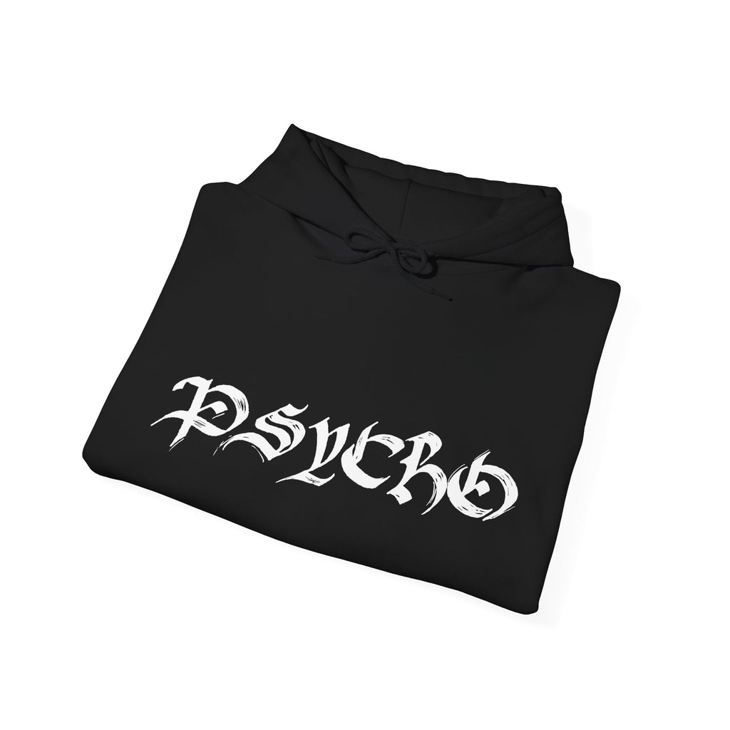 Psycho-Themed Unisex Hoodie, Edgy Streetwear, Urban Fashion, Gift for Music Lovers, Gothic Style