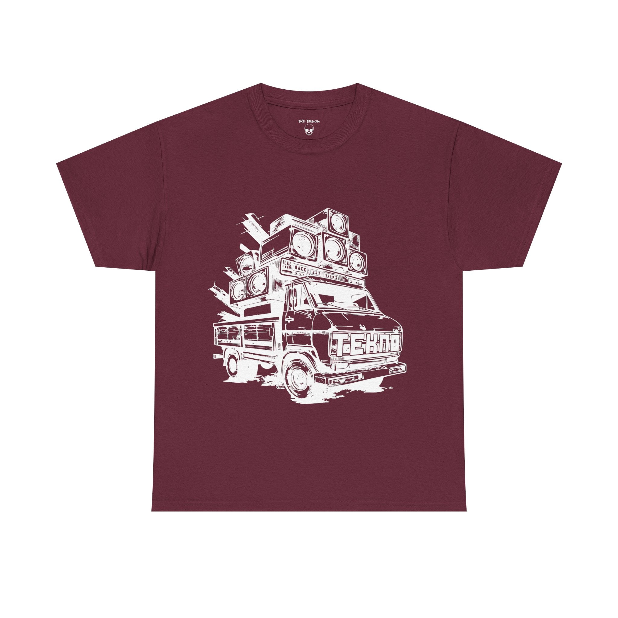 Tekno Truck Unisex Heavy Cotton Tee, Cozy Casual Tee, Everyday Wear, Techno Tee, Festival Tee