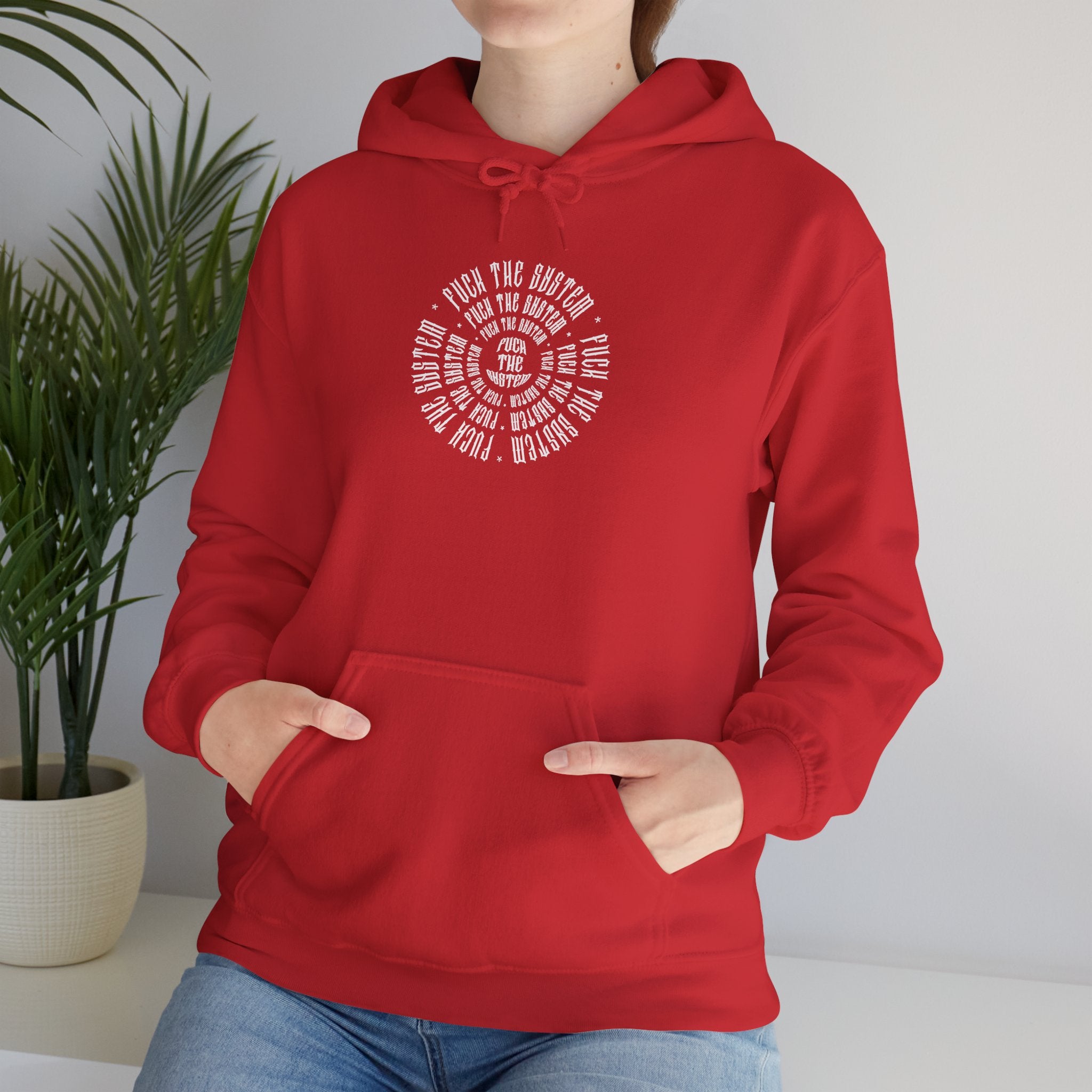 Copy of Fuck The System Punk-Themed Unisex Hoodie