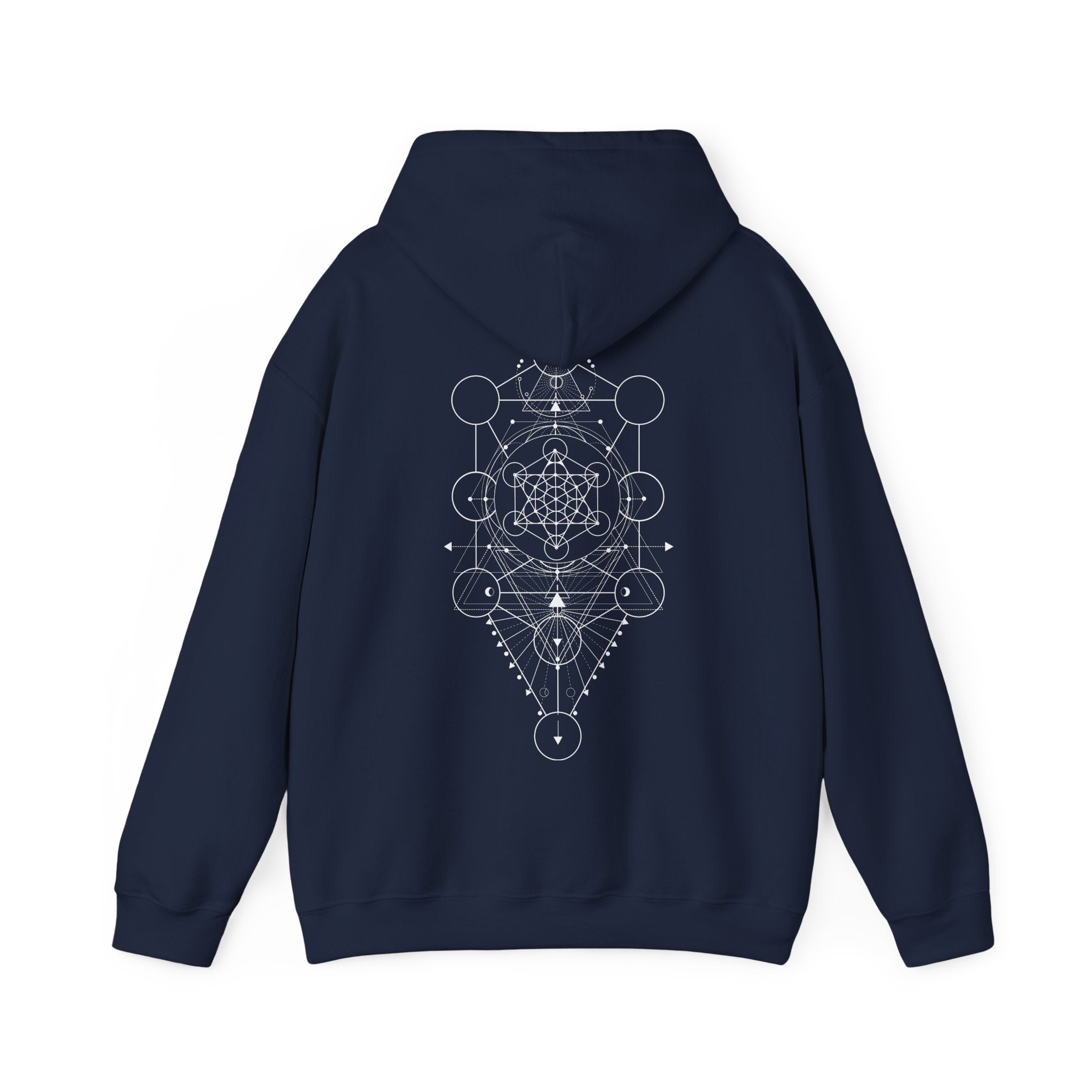 Sacred Geometry Cozy Unisex Heavy Blend™ Hooded Sweatshirt - Everyday Comfort, Customizable Designs, Ideal