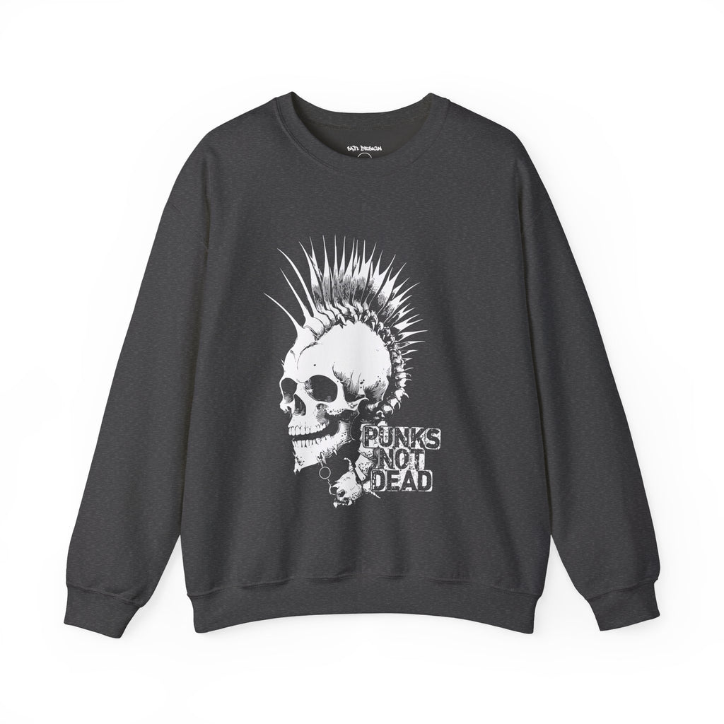 Skull Graphic Sweatshirt, Cozy Casual Unisex Crewneck, Perfect for Goth Lovers, Halloween Gift, Everyday Comfort