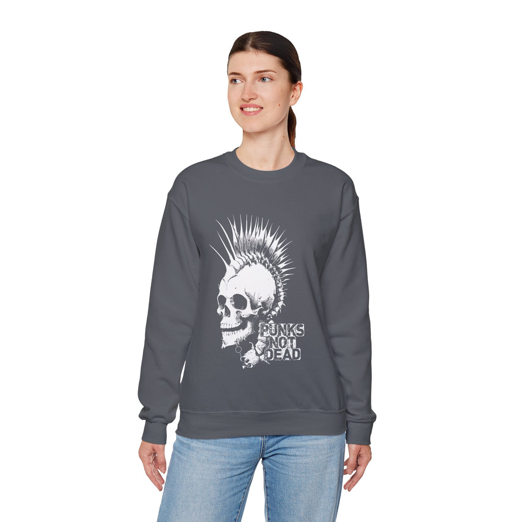 Skull Graphic Sweatshirt, Cozy Casual Unisex Crewneck, Perfect for Goth Lovers, Halloween Gift, Everyday Comfort