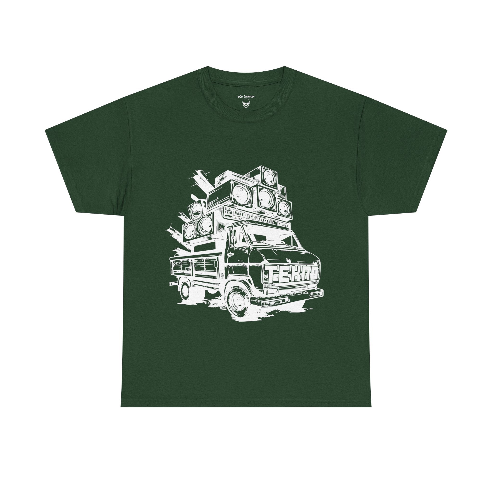 Tekno Truck Unisex Heavy Cotton Tee, Cozy Casual Tee, Everyday Wear, Techno Tee, Festival Tee