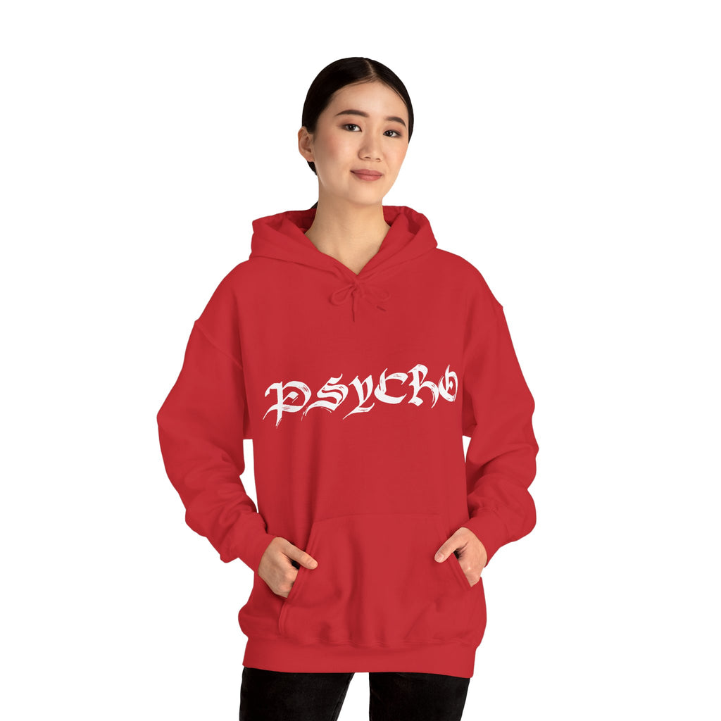 Psycho-Themed Unisex Hoodie, Edgy Streetwear, Urban Fashion, Gift for Music Lovers, Gothic Style