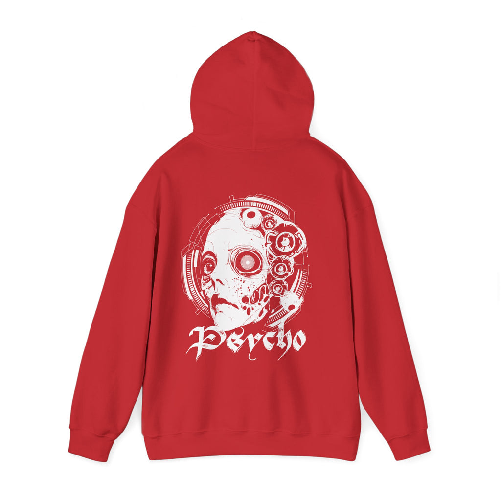 Psycho-Themed Unisex Hoodie, Edgy Streetwear, Urban Fashion, Gift for Music Lovers, Gothic Style