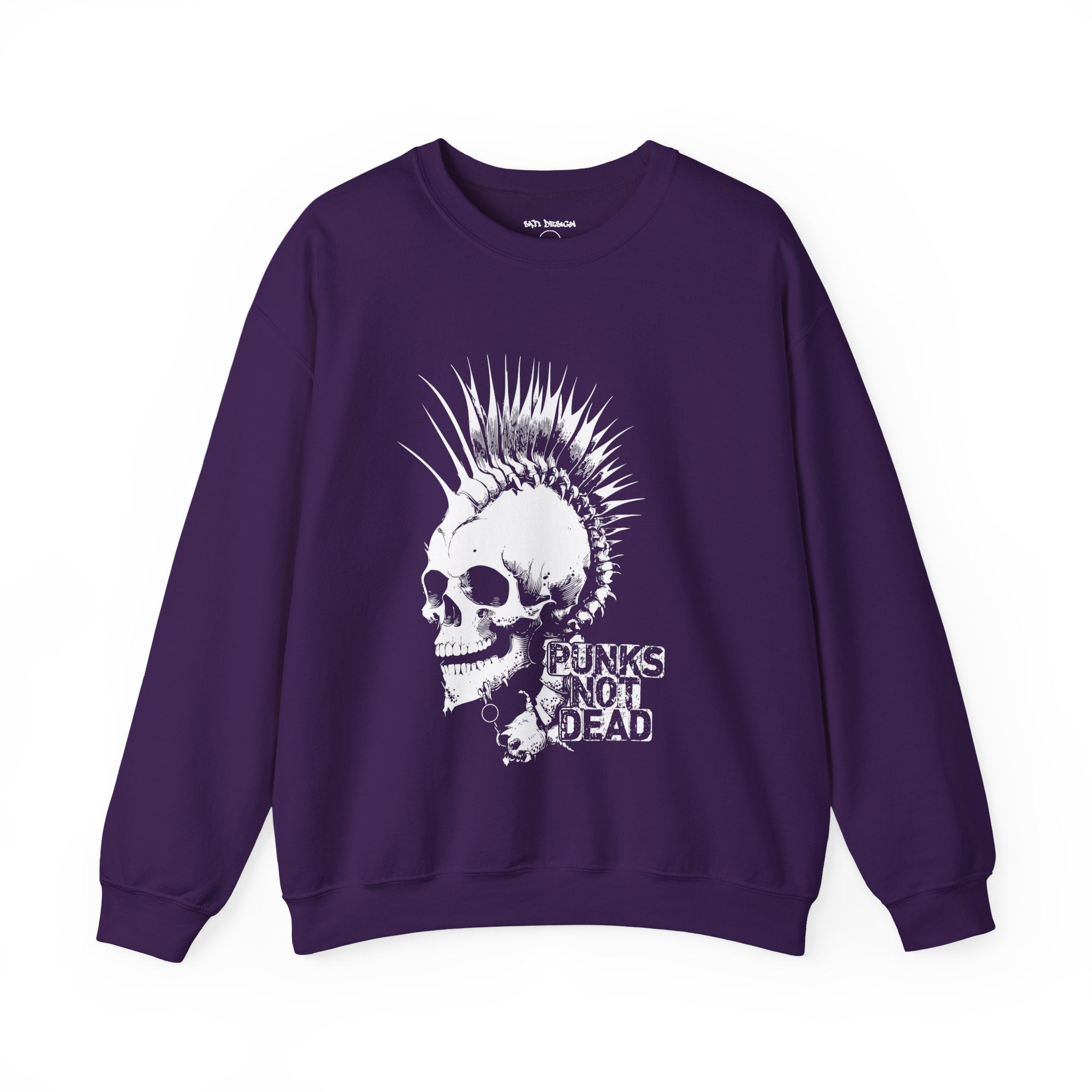 Skull Graphic Sweatshirt, Cozy Casual Unisex Crewneck, Perfect for Goth Lovers, Halloween Gift, Everyday Comfort