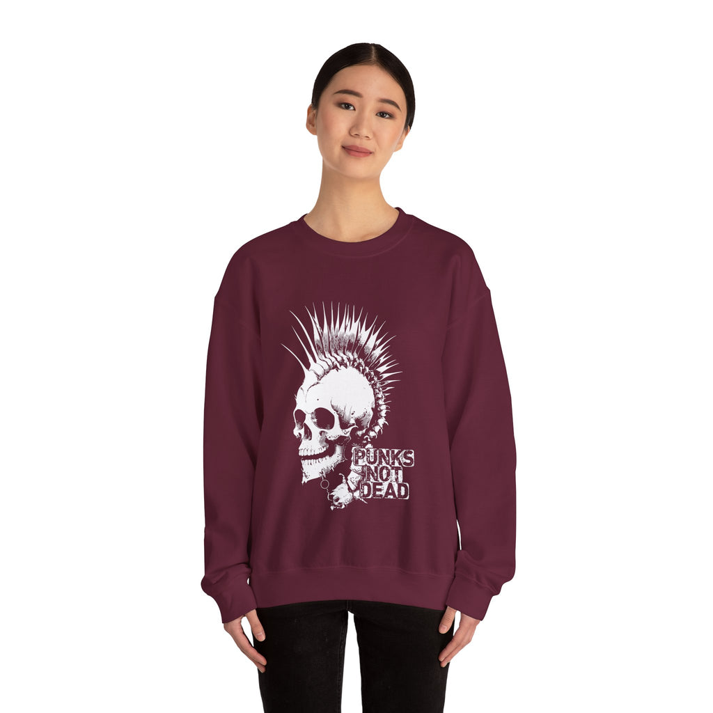 Skull Graphic Sweatshirt, Cozy Casual Unisex Crewneck, Perfect for Goth Lovers, Halloween Gift, Everyday Comfort