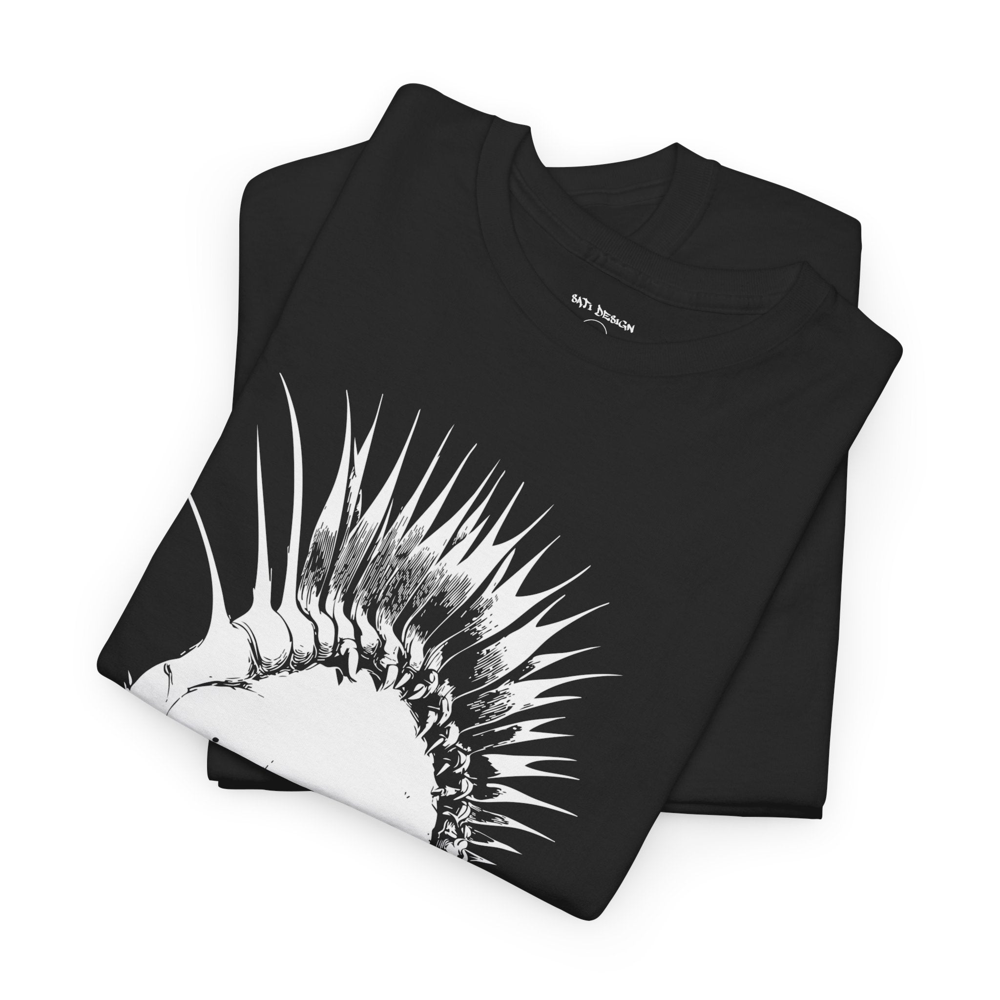 Punk Rock Skull Tee - Unisex Heavy Cotton Shirt, Edgy Graphic Tee, Music Festival Shirt, Alternative Fashion, Gift for Punk Lovers