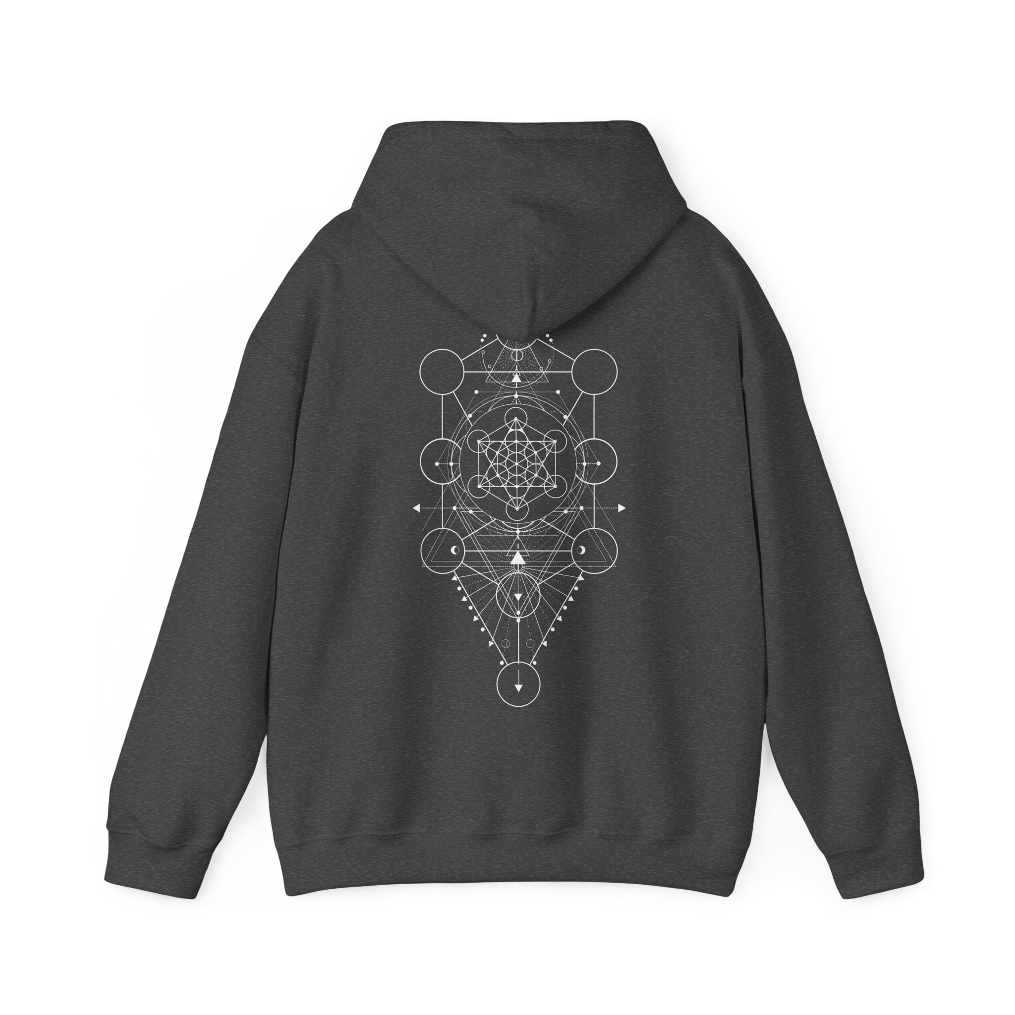 Sacred Geometry Cozy Unisex Heavy Blend™ Hooded Sweatshirt - Everyday Comfort, Customizable Designs, Ideal