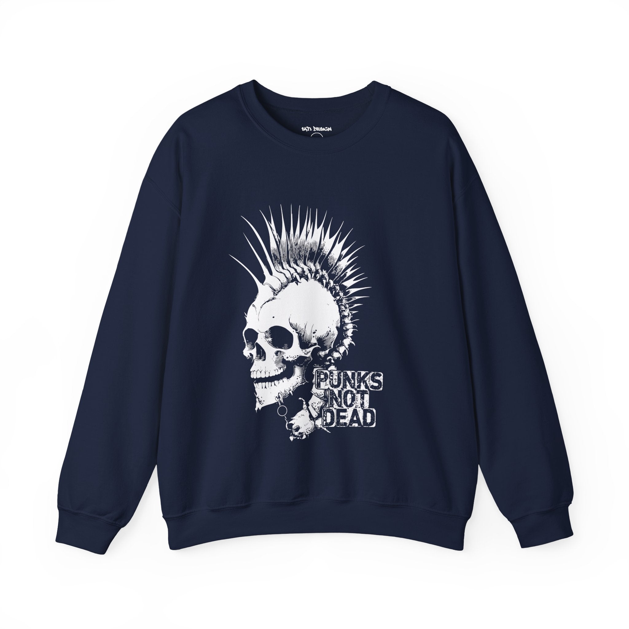 Skull Graphic Sweatshirt, Cozy Casual Unisex Crewneck, Perfect for Goth Lovers, Halloween Gift, Everyday Comfort