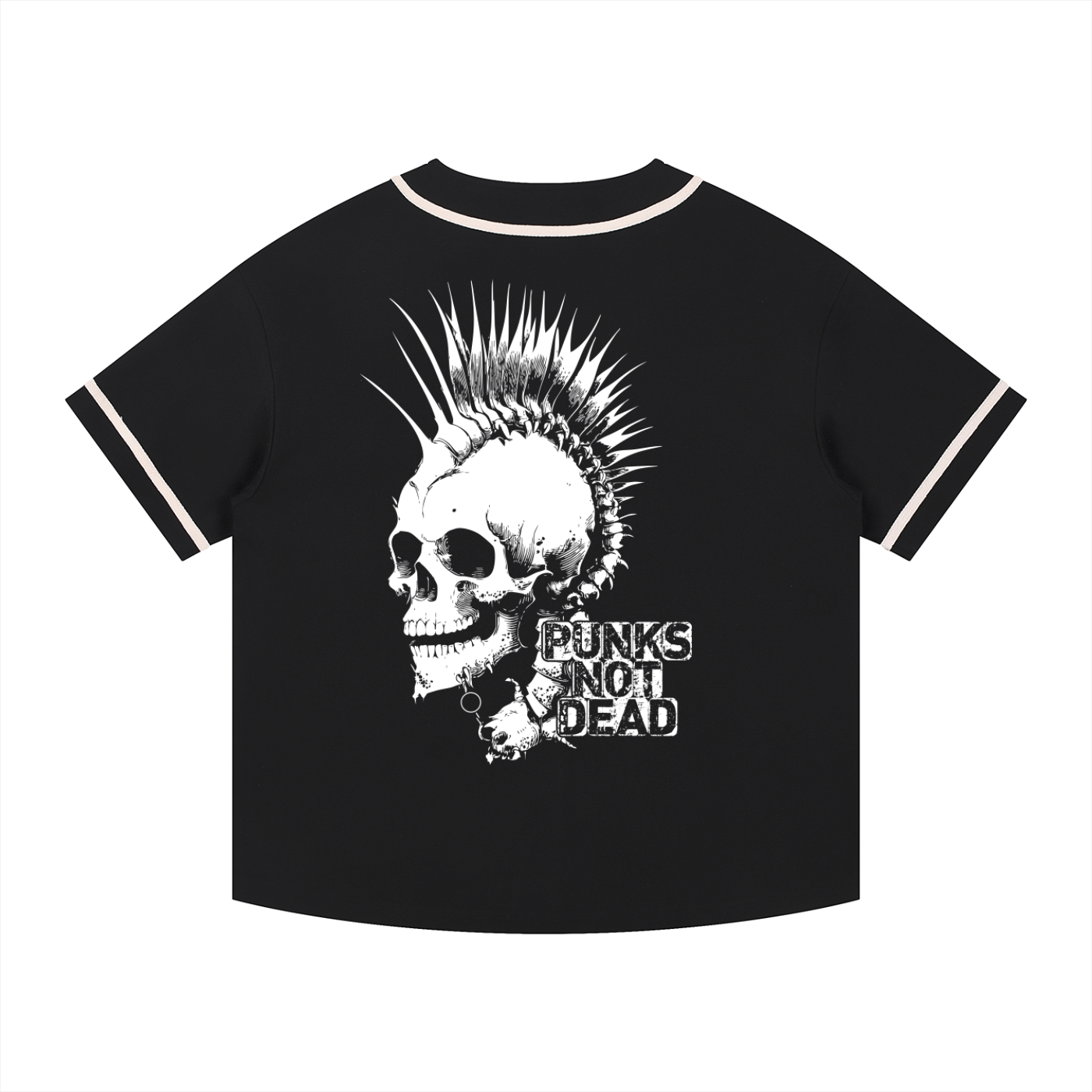 Punk Piped Button-Up Jersey