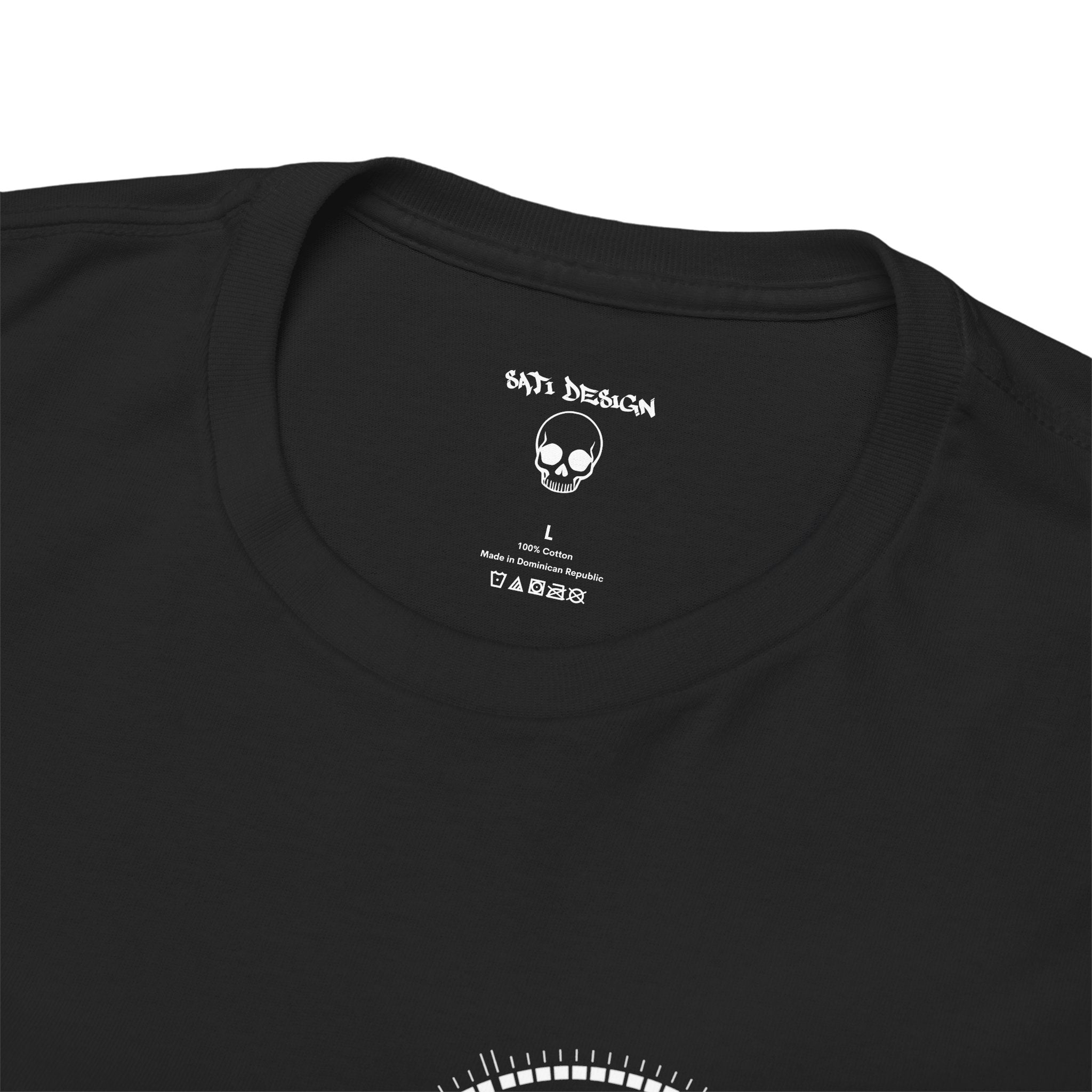 Circle Geometry Unisex Heavy Cotton Tee, Cozy Casual Tee, Everyday Wear, Techno Tee, Festival Tee