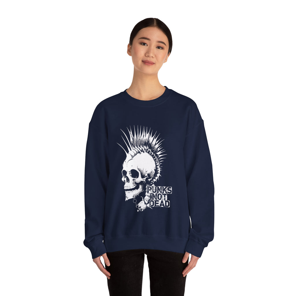 Skull Graphic Sweatshirt, Cozy Casual Unisex Crewneck, Perfect for Goth Lovers, Halloween Gift, Everyday Comfort