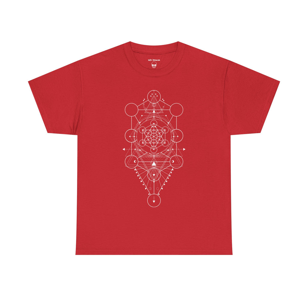Sacred Geometry, Edgy Graphic Shirt, Unisex Heavy Cotton Tee, Dark Aesthetic Apparel, Alternative Fashion, Perfect for Casual Wear