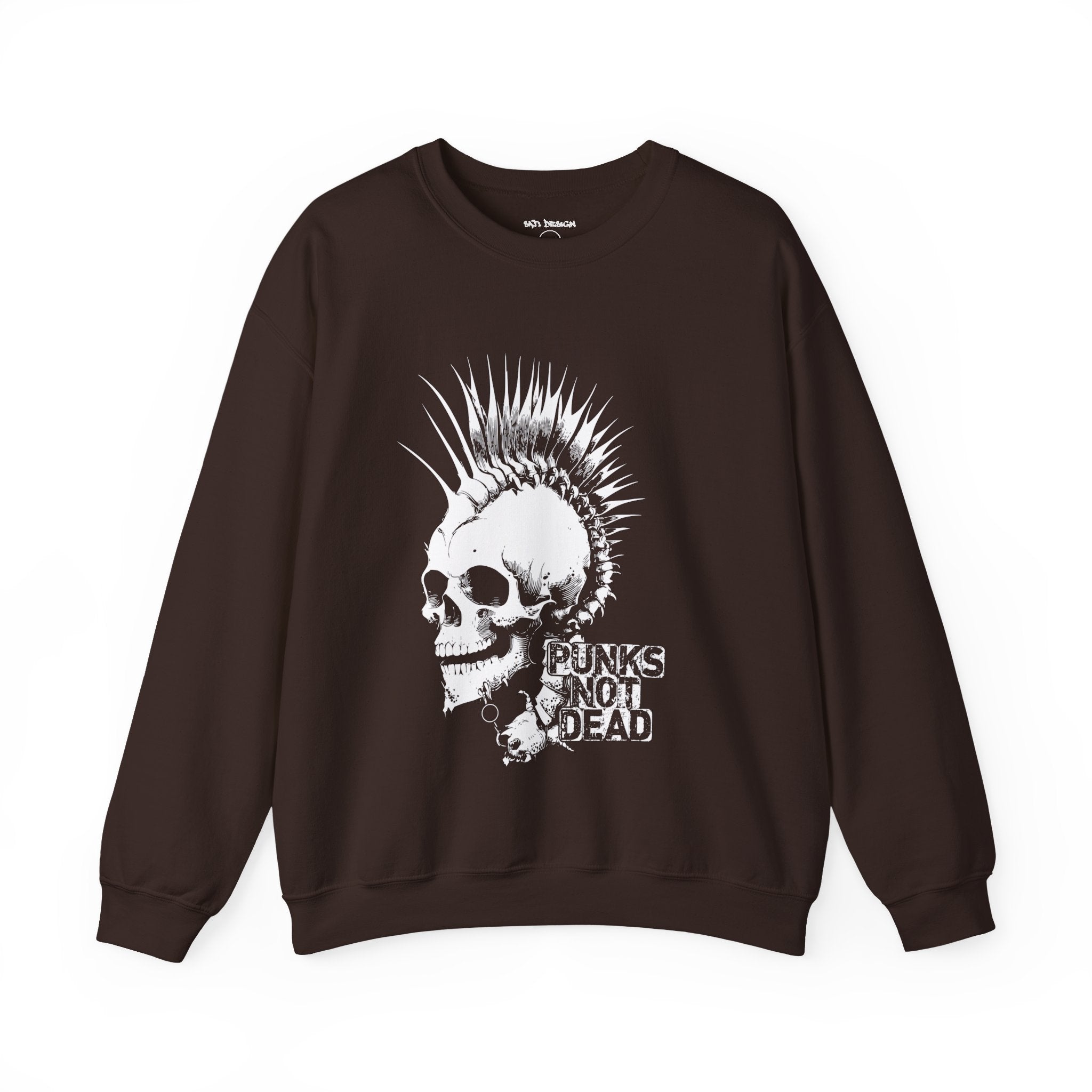 Skull Graphic Sweatshirt, Cozy Casual Unisex Crewneck, Perfect for Goth Lovers, Halloween Gift, Everyday Comfort