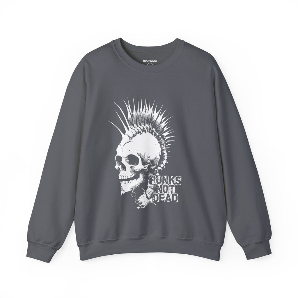 Skull Graphic Sweatshirt, Cozy Casual Unisex Crewneck, Perfect for Goth Lovers, Halloween Gift, Everyday Comfort