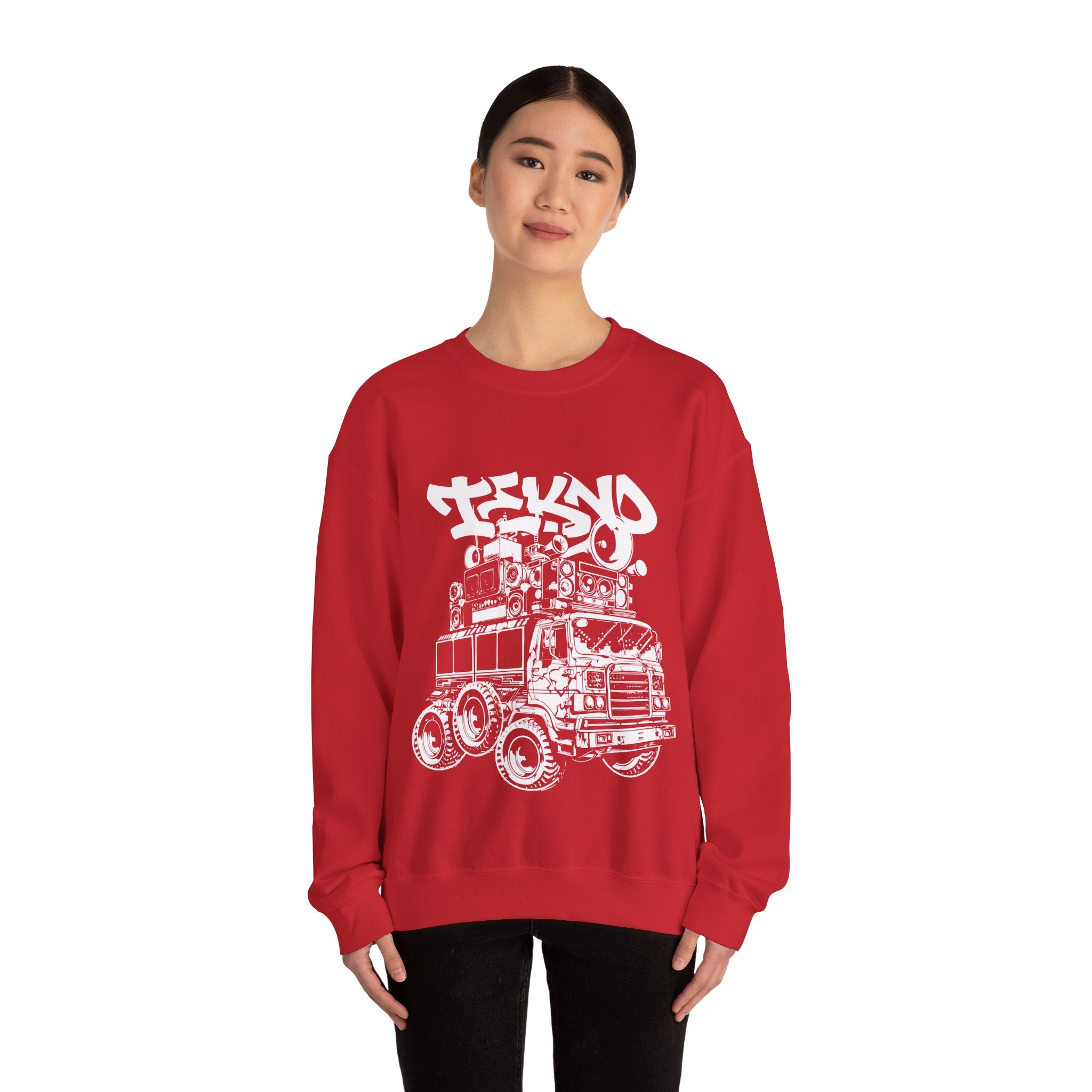 Urban Tekno Street Art Sweatshirt, Unisex Streetwear, Techno, Music Festival Apparel, Graffiti Style Fashion
