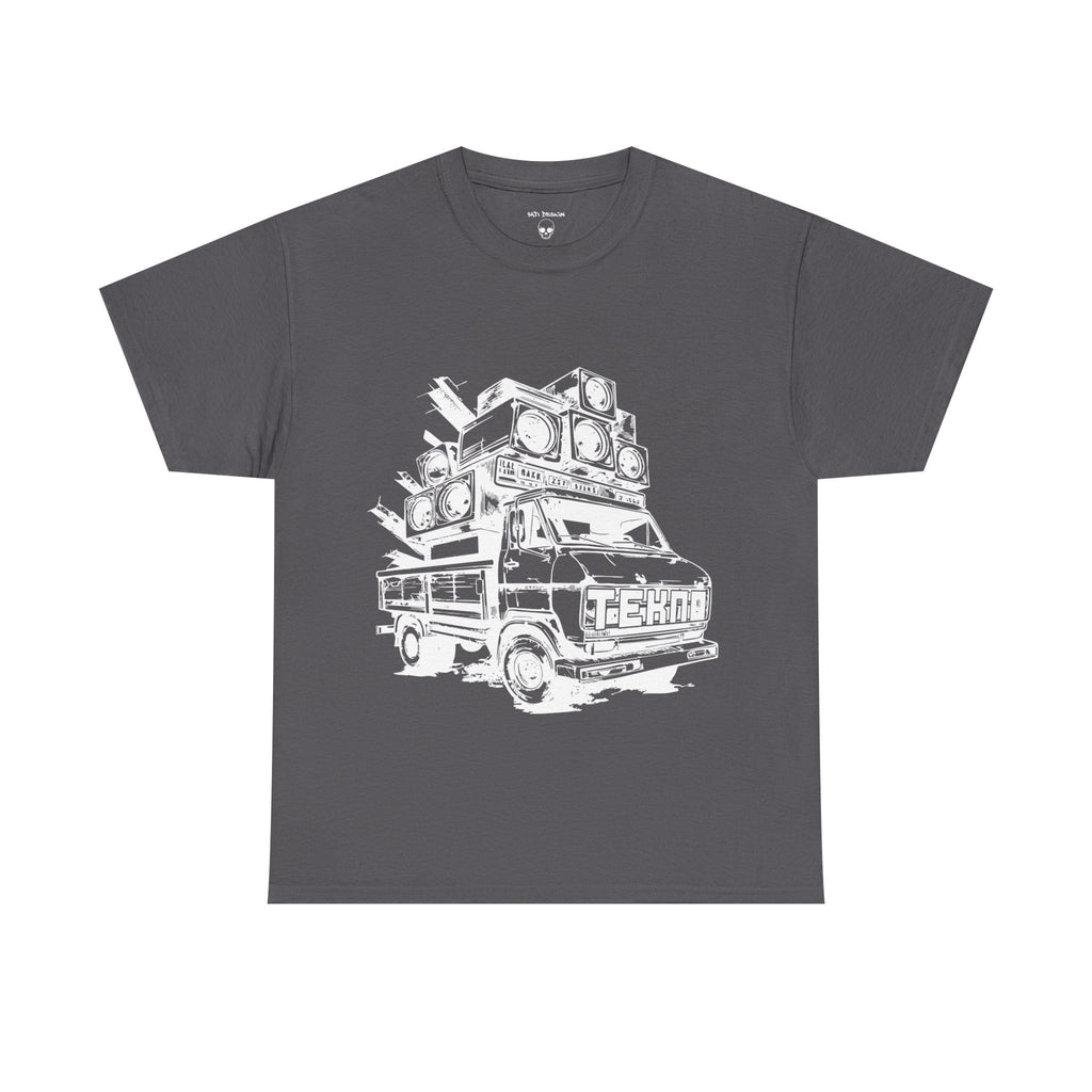 Tekno Truck Unisex Heavy Cotton Tee, Cozy Casual Tee, Everyday Wear, Techno Tee, Festival Tee