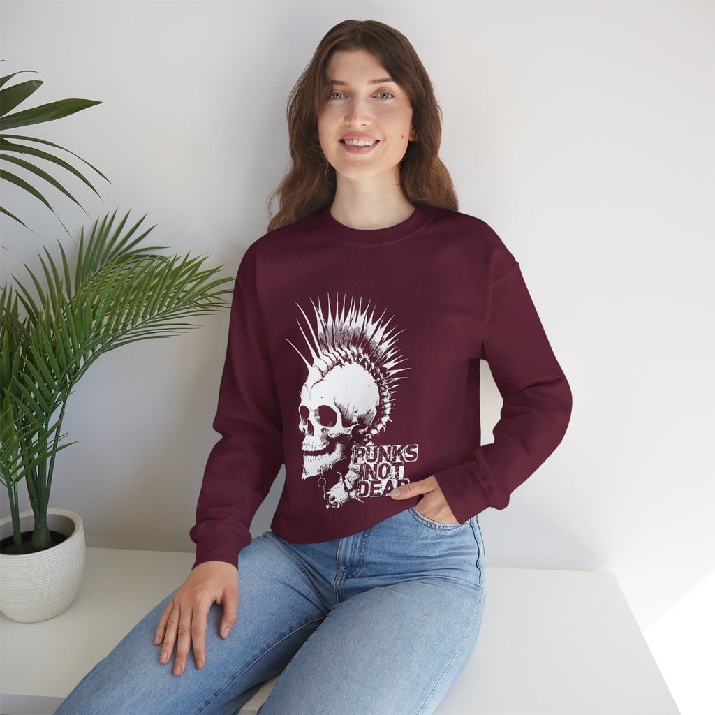 Skull Graphic Sweatshirt, Cozy Casual Unisex Crewneck, Perfect for Goth Lovers, Halloween Gift, Everyday Comfort