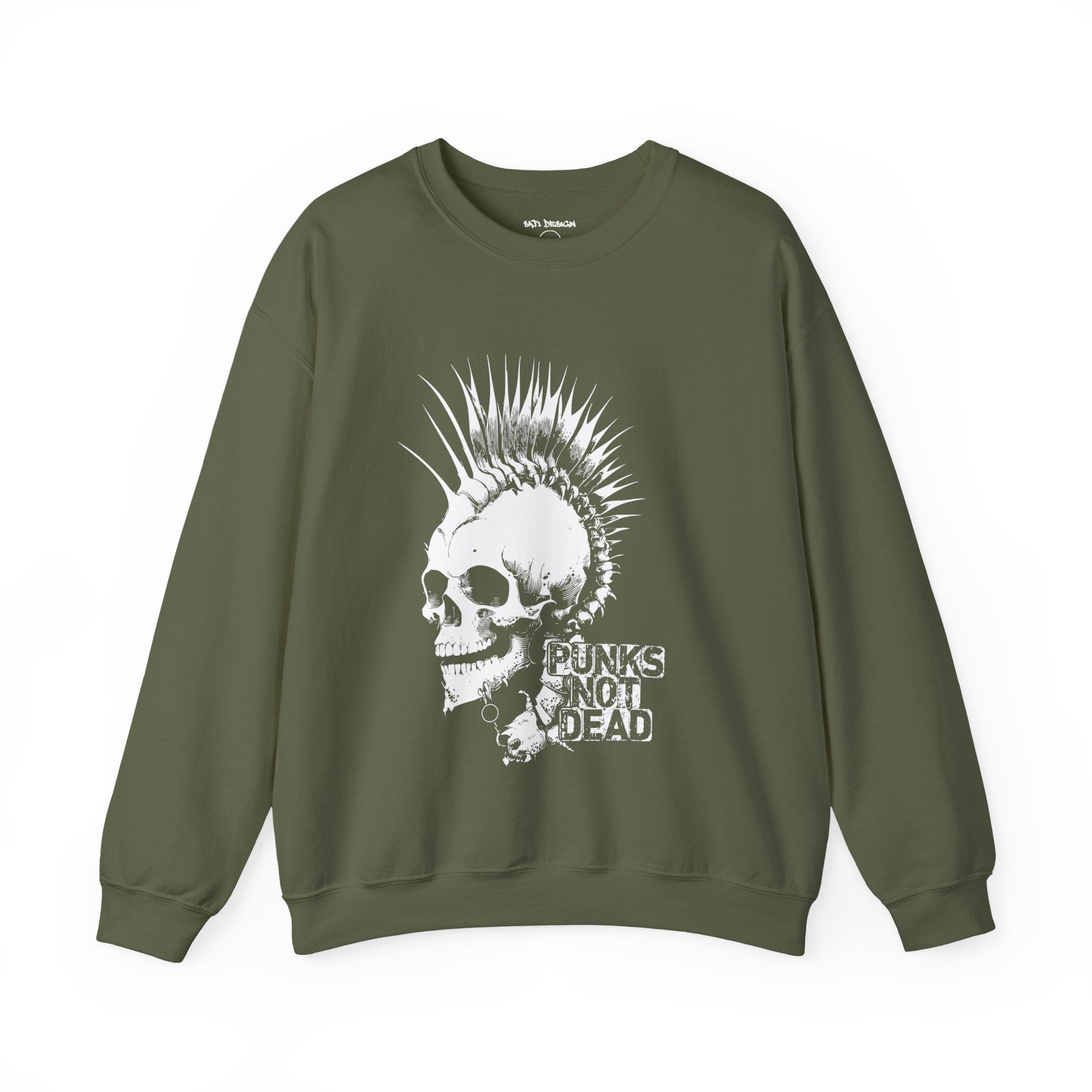 Skull Graphic Sweatshirt, Cozy Casual Unisex Crewneck, Perfect for Goth Lovers, Halloween Gift, Everyday Comfort