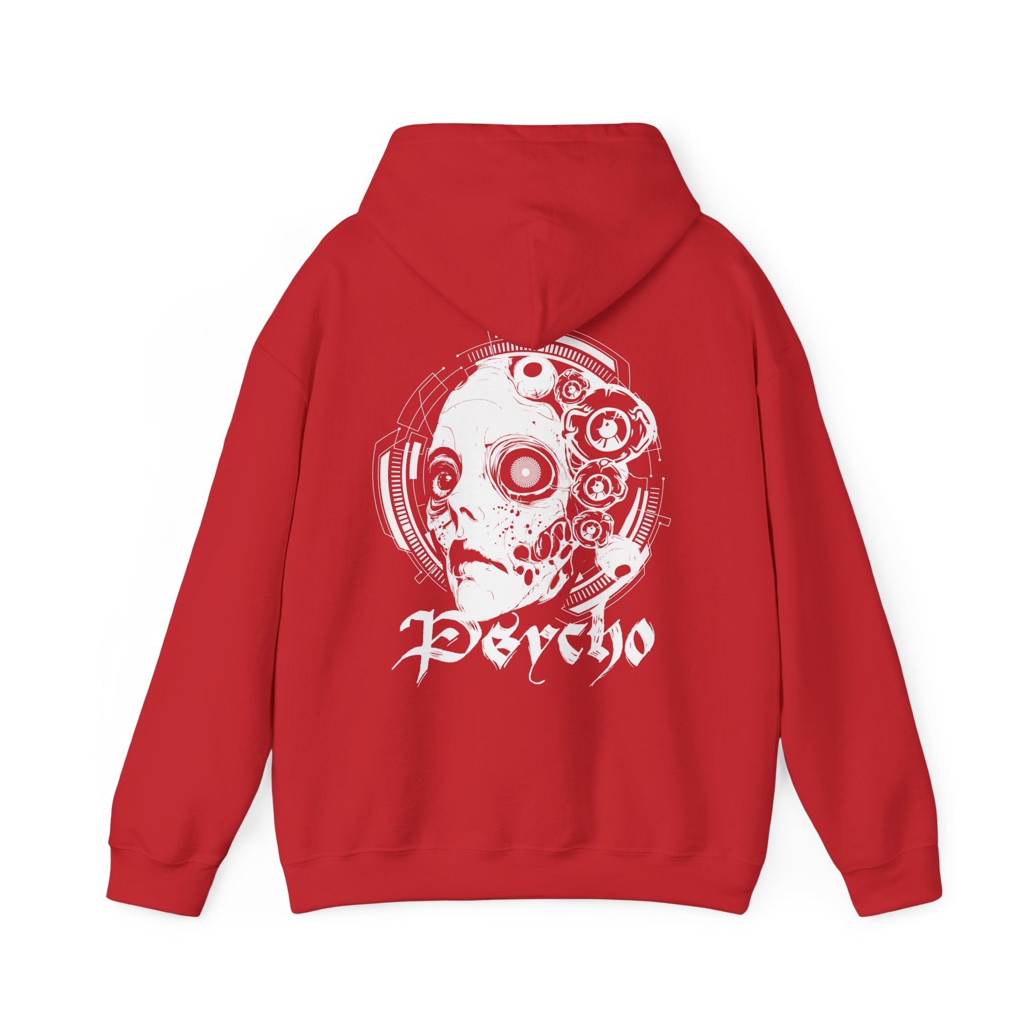 Psycho-Themed Unisex Hoodie, Edgy Streetwear, Urban Fashion, Gift for Music Lovers, Gothic Style