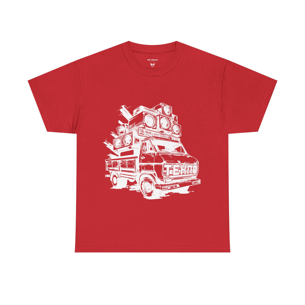 Tekno Truck Unisex Heavy Cotton Tee, Cozy Casual Tee, Everyday Wear, Techno Tee, Festival Tee
