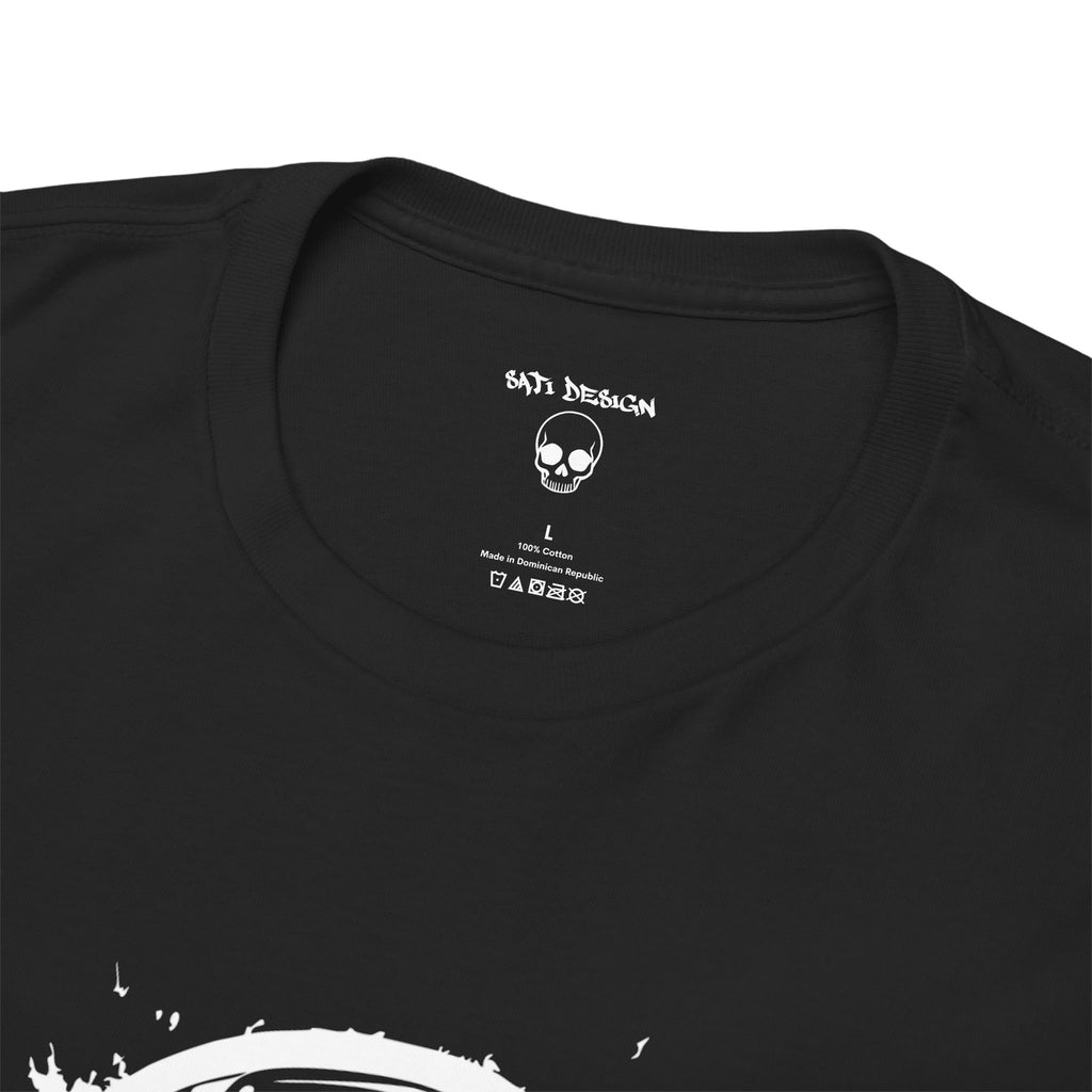 Smiley Face Unisex Heavy Cotton Tee, Cozy Casual Tee, Everyday Wear, Techno Tee, Festival Tee