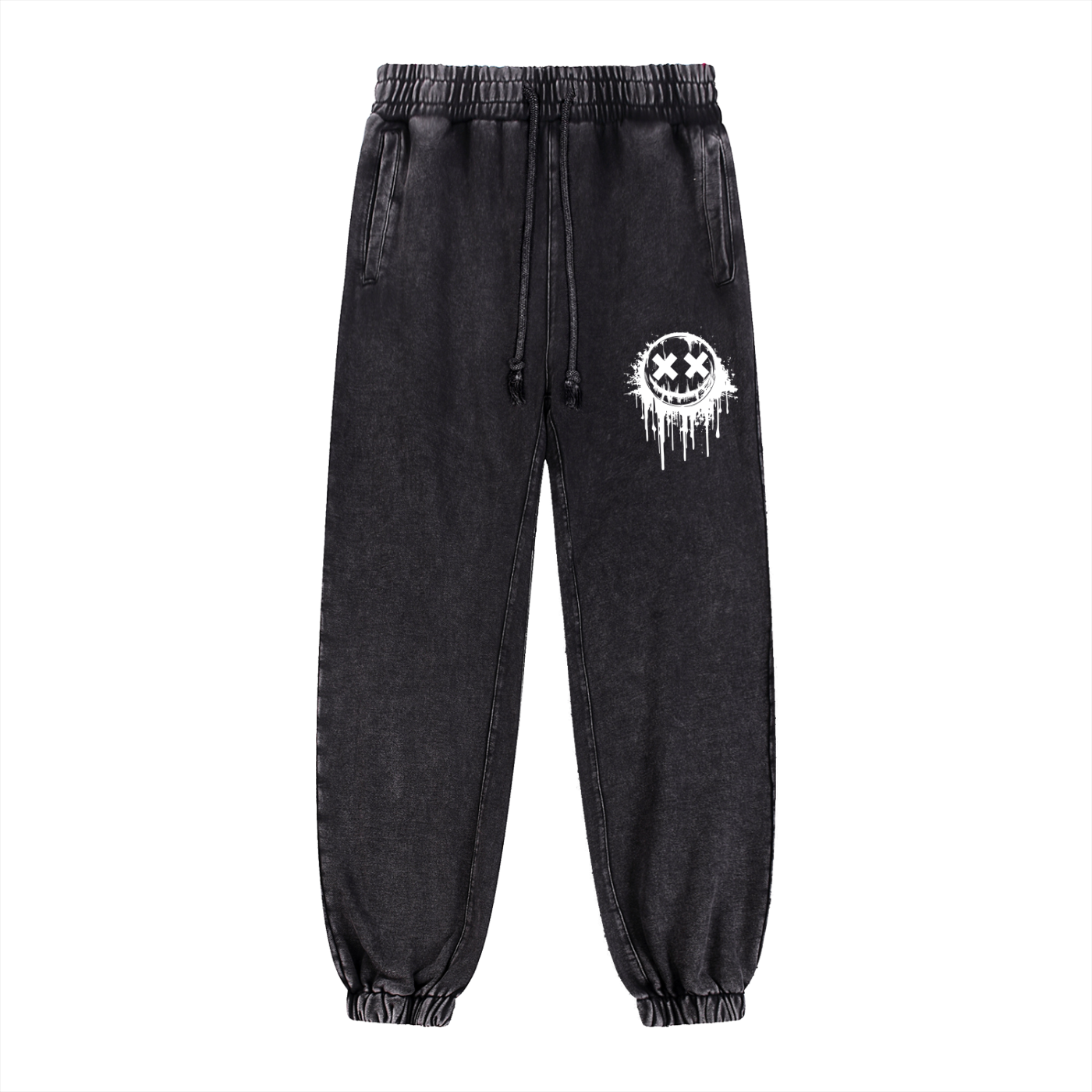 Smiley Snow Wash Heavyweight Jogged Sweatpants