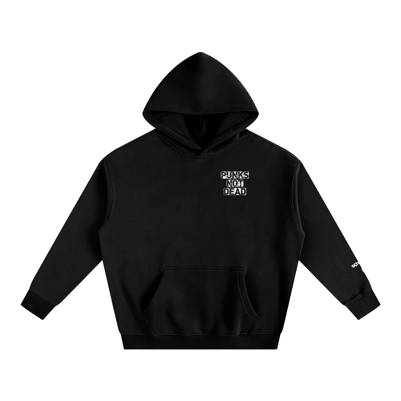 Punks Not Dead Oversized Fleece Hoodie